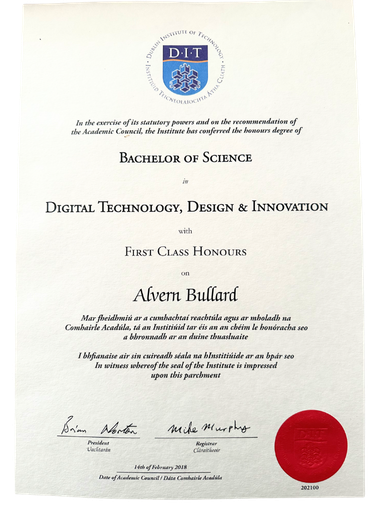 Bachelor of Science in Digital Technology, Design & Innovation